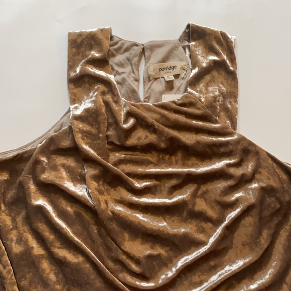 Anthropologie Jessie velvet halter tank top M NWT - Picture 5 of 11